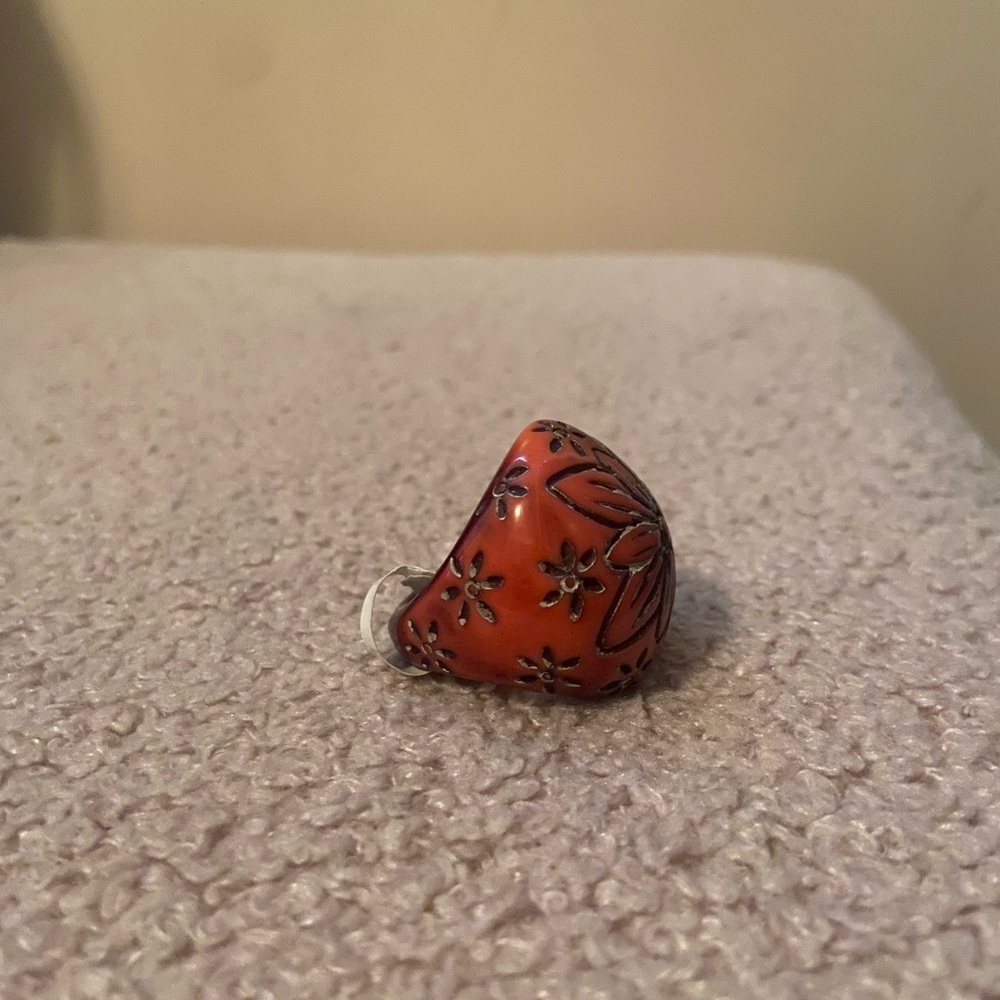 Red Flower Ring